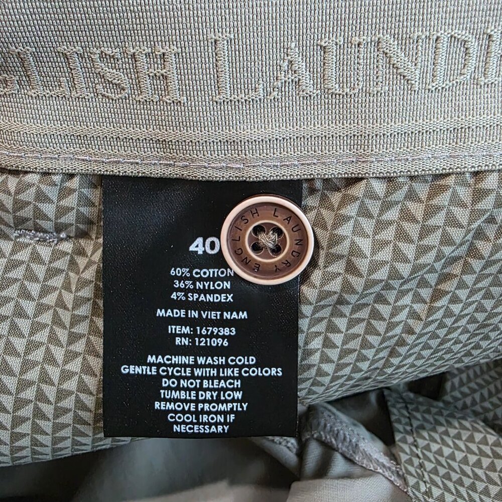 English Laundry CEO Midway Flex Stretch Shorts 9" Inseam Men's Size 40 Tan - Picture 6 of 8